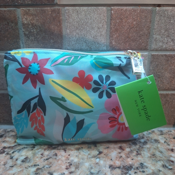 Kate Spade Floral Cosmetic Pouch - Picture 1 of 6